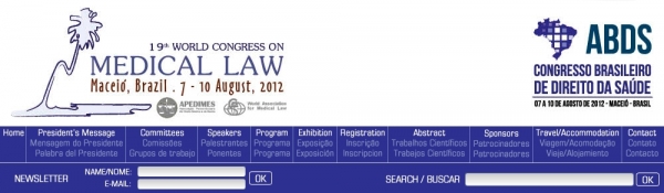 Objavljeni sažeci radova s XIX  svjetskog Kongresa medicinskog prava u Brazilu 2012.